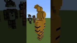 minecraft springtrap ampDeliah springtrap fivenightsatfreddys minecraft fnaf shorts [upl. by Johnston]