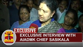 EXCLUSIVE Interview with AIADMK Chief Sasikala  Thanthi TV [upl. by Tigram579]