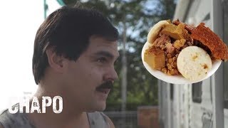 El Chapo  La comida colombiana seduce al elenco de la serie [upl. by Lamont909]