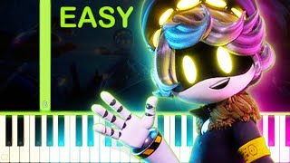 MURDER DRONES THEME  EASY Piano Tutorial [upl. by Kenay]