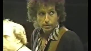 Bob Dylan with Van Morrison  Its all over Baby Blue Wembley 1984 [upl. by Ij]