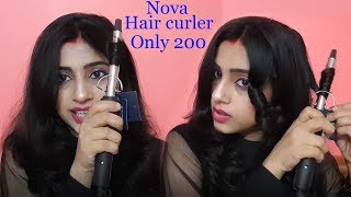 Nova hair curler review amp demo  only  200  smart beauty channel [upl. by Notgnilra910]