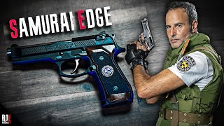 RESIDENT EVIL  Real SAMURAI EDGE Beretta 92F  Original CHRIS REDFIELD Charlie Kraslavsky [upl. by Haliak]