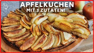 APFELKUCHEN OHNE EI OHNE ZUCKER OHNE BUTTER  schnell amp einfach selber machen I vegan amp glutenfrei [upl. by Launame]