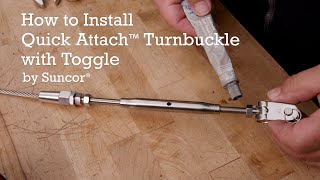 How to Easily Install a Turnbuckle on Wire Rope Without Special Tools [upl. by Nogras]