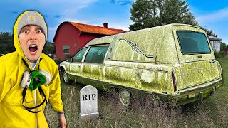 First Wash in 16 Years ABANDONED MOLDY Cadillac Hearse  Car Detailing Restoration [upl. by Meave703]