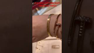 CARTIER NEW RELEASE LOVE BRACELET  BRUSHED FINISH Cartier bracelet cartierjusteunclou gold [upl. by Ykcim]