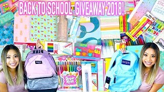 HUGE Back to School Giveaway 2018  3 WINNERS [upl. by Aronle]