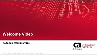 Automic Web Interface Basics  Welcome [upl. by Persse]