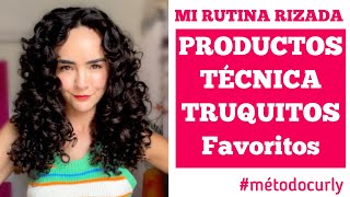 ✨MI RUTINA RIZADA ACTUALIZADA ¡PRODUCTOS Y TRUQUITOS FAVORITOS ✨ metodocurly [upl. by Margy]