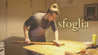 Making homemade sfoglia [upl. by Kassie]