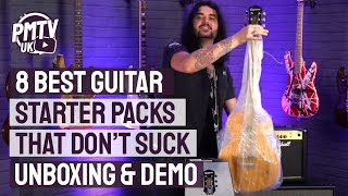 8 Best Guitar Starter Packs  Cheap Guitar amp Amp Packages That Dont Suck  Unboxing amp Demo [upl. by Davenport841]