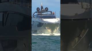 Riva superyacht entry at Haulover inlet [upl. by Hnilym614]