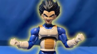 Vegeta goes Super Saiyan for the first time Stop motion Animation [upl. by Araht243]