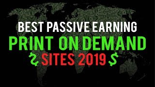 Top POD Passive Earning Site List 20192020 In Bangla  Top 10 Sites To Sell TShirts [upl. by Ayhtak]