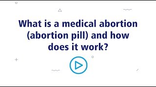 How does medical abortion aka the abortion pill work [upl. by Gide399]