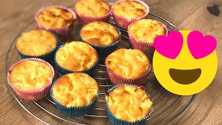 Apfel Muffins Rezept schnell und einfach lecker backen [upl. by Annoyed67]