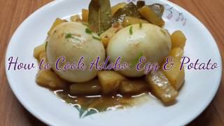 How to Cook Adobo Egg amp PotatoSimple amp Easy Recipe [upl. by Ahsemik]