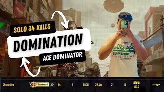 SOLO 34 KILLS DOMINATION  BGMI  bgmi highkillgameplay worldrecord [upl. by Euqinot]