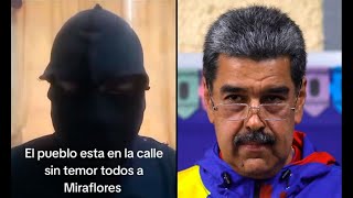 El hampa sale a favor del pueblo venezolano en protestas contra Maduro quotÉl cae porque caequot [upl. by Fairleigh]