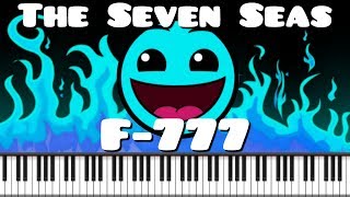 F777  The Seven Seas Geometry Dash Meltdown lvl 1  Piano Tutorial [upl. by Spearman]