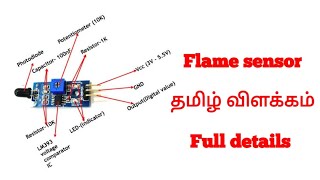 What is Flame sensor  How its work  Flame sensor  Fire Sensor Tamil  Arduino [upl. by Oap]