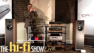 CAD Ground Controls Demo 1543 DAC CAD CAT Kudos Titan Quadraspire Trilogy  HiFi Show Live 2017 [upl. by Wandy472]