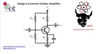 Design a Simple Common Emitter Amplifier [upl. by Errick]