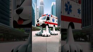 🐶 Evolution of Dog  Ambulance with feet ❤️ Dog Evolution ✅ shorts dog cute puppy [upl. by Herriott]