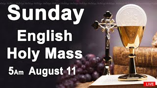 Catholic Mass Today I Daily Holy Mass I Sunday August 11 2024 I English Holy Mass I 500 AM [upl. by Annaxor]