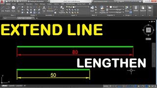 Extend Line With Specific Distance amp Extend Line to Reach Another Line or Object  libreCAD 2D Free [upl. by Trinia866]