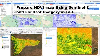 GEE 6 Prepare NDVI map Using Sentinel 2 and Landsat Imagery [upl. by Nnylarak]