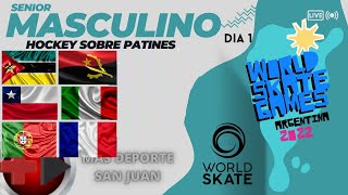 MUNDIAL HOCKEY PATINES SENIOR MASCULINO  DIA 1 ANGOLAMOZAMBIQUE  CHILEITALIA  PORTUGALFRANCIA [upl. by Bronk]