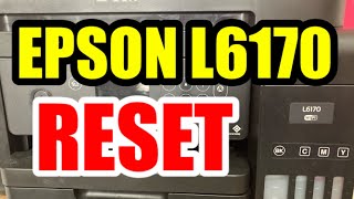 EPSON L6170 HOW TO RESET MAINTENANCE BOX T04D1 [upl. by Towroy]