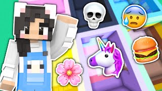 💜Minecraft BUT Every Room is a Different EMOJI [upl. by Karab]