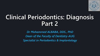 Clinical Periodontics diagnosis Part 2 [upl. by Otanod]