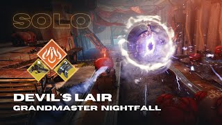 Solo Grandmaster Nightfall quotDevils Lairquot with Erianas Vow amp Lucky Pants  Solar Hunter  Destiny 2 [upl. by Aisha]