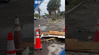 Tornado damage in Clearwater Beach FL news abcactionnews florida tornadodamage [upl. by Boutis717]