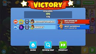 BLOONS TD 6  COOP  BLOODY PUDDLES  MAGIC MONKEYS ONLY [upl. by Niven]