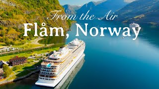 Flam Norway Summer  Fjord Trip from OsloBergen  Bucket List Holiday Location  From the Air 4K [upl. by Loretta]