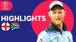 Stokes Stars In Opener  England vs South Africa  Match Highlights  ICC Cricket World Cup 2019 [upl. by Anoynek]