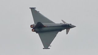 Eurofighter EF2000 Typhoon S Spanish Air Force flying Display Volkel 2019 AirShow [upl. by Adigun]