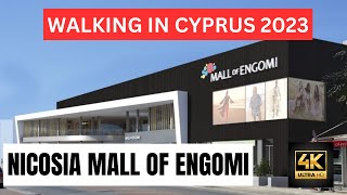 Walking In Center of Nicosia 2023 MALL of ENGOMI CYPRUS WALKING [upl. by Yllet534]