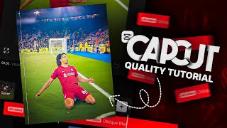 Capcut Quality Tutorial  Topaz Like Quality In Android [upl. by Allerus]