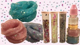 DIY Slime Glam Goo versier je eigen slijm doorzichtig slijm [upl. by Draw]