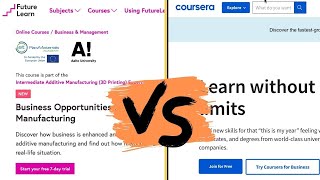 FutureLearn vs Coursera  🇬🇧 UK MOOC vs 🇺🇸 USA MOOC [upl. by Mirisola836]