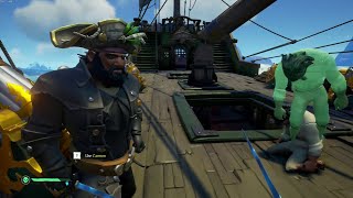 First Galleon ship takedown  Sea Of Thieves [upl. by Heida429]