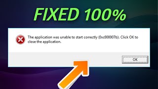 The Application Was Unable to Start Correctly 0xc00007b Windows 10 [upl. by Neyuq144]