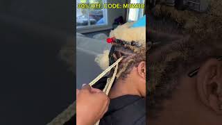 Braiding Tutorial🥰Triangle Box Knotless Braids On Blonde Natural Hair mybraidedwig [upl. by Llorre]