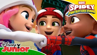 🦸 EKSKLUSIVT SPIL Helte mod Skurke  Spidey og hans fantastiske venner  Disney Junior Danmark [upl. by Albrecht126]